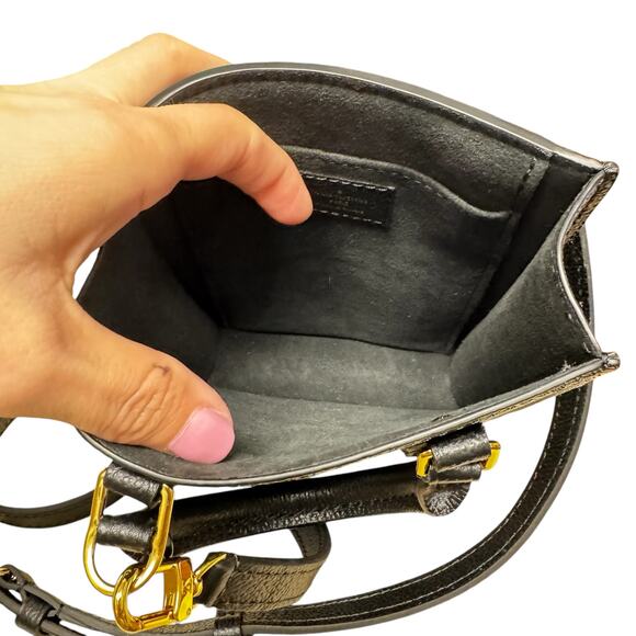 Louis Vuitton Black 2020 Monogram Petit Sac Plat Satchel Purse - Picture 12 of 13